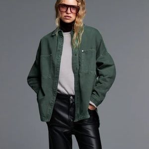 Green Zara Shacket